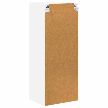 Küchenhängeschrank mit Regal Hochglanz Weiß 40 x 31 x 100 cm