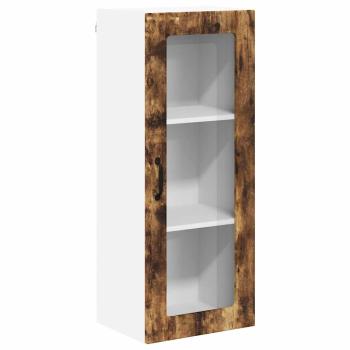 Küchenhängeschrank mit Regal Geräucherte Eiche 40 x 31 x 100 cm