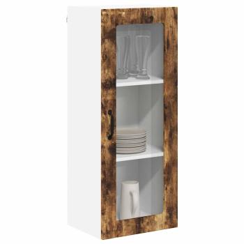 Küchenhängeschrank mit Regal Geräucherte Eiche 40 x 31 x 100 cm