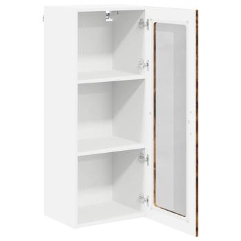 Küchenhängeschrank mit Regal Geräucherte Eiche 40 x 31 x 100 cm