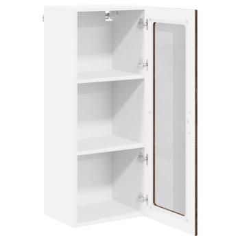Küchenhängeschrank mit Tür Braun Eichen-Optik 40 x 31 x 100 cm