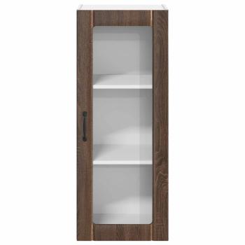 Küchenhängeschrank mit Tür Braun Eichen-Optik 40 x 31 x 100 cm