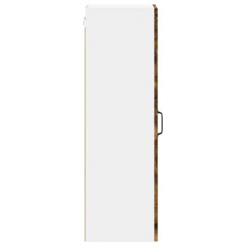 Küchenhängeschrank mit Regal Geräucherte Eiche 30 x 31 x 100 cm