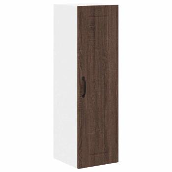 Küchenhängeschrank mit Tür Braun Eichen-Optik 30 x 31 x 100 cm
