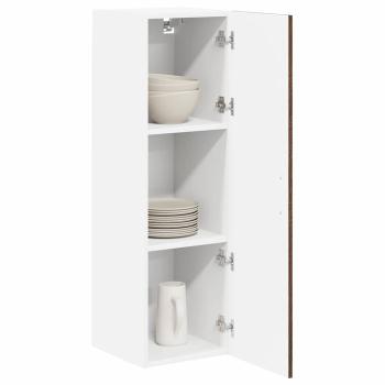 Küchenhängeschrank mit Tür Braun Eichen-Optik 30 x 31 x 100 cm