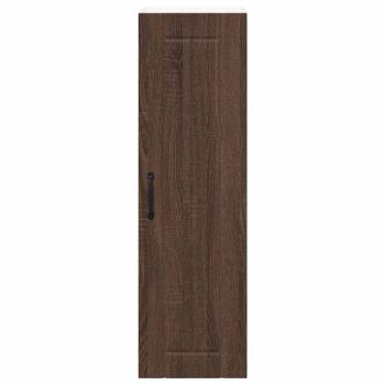 Küchenhängeschrank mit Tür Braun Eichen-Optik 30 x 31 x 100 cm
