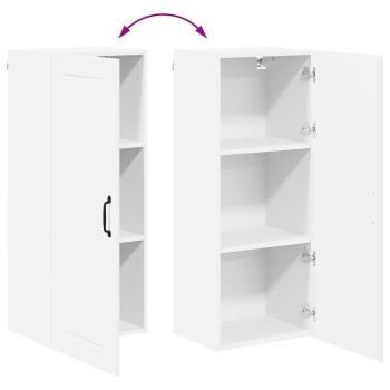 Küchenhängeschrank mit Tür Weiß 40 x 31 x 100 cm Holzwerkstoff