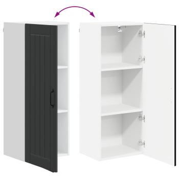 Küchenhängeschrank Schwarz 40 x 31 x 100 cm Holzwerkstoff