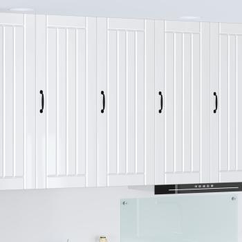 ARDEBO.de - Küchenhängeschrank mit Regal Hochglanz Weiß 40 x 31 x 100 cm