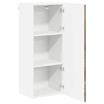 ARDEBO.de - Küchenhängeschrank mit Regal Geräucherte Eiche 40 x 31 x 100 cm