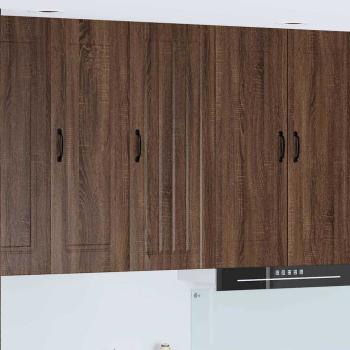 ARDEBO.de - Küchenhängeschrank mit Tür Braun Eichen-Optik 40 x 31 x 100 cm