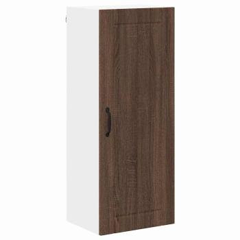 Küchenhängeschrank mit Tür Braun Eichen-Optik 40 x 31 x 100 cm