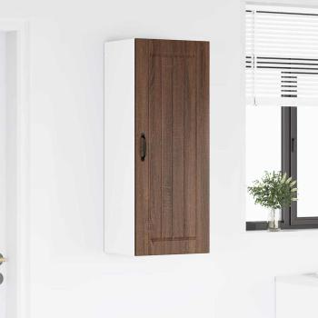 Küchenhängeschrank mit Tür Braun Eichen-Optik 40 x 31 x 100 cm