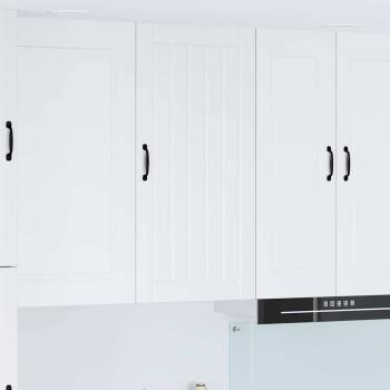 ARDEBO.de - Küchenhängeschrank mit Regal Hochglanz Weiß 50 x 31 x 100 cm