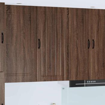 ARDEBO.de - Küchenhängeschrank mit Tür Braun Eichen-Optik 50 x 31 x 100 cm
