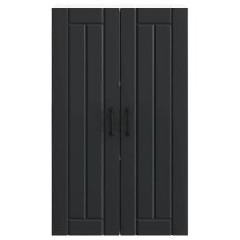 Küchenhängeschrank Schwarz 60 x 31 x 100 cm Holzwerkstoff