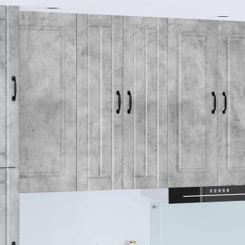 ARDEBO.de - Wandschrank LUCCA Betongrau 60 x 31 x 100 cm Holzwerkstoff
