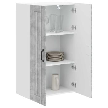 Wandschrank LUCCA Betongrau 60 x 31 x 100 cm Holzwerkstoff