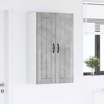 Wandschrank LUCCA Betongrau 60 x 31 x 100 cm Holzwerkstoff
