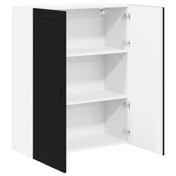 Küchenhängeschrank Schwarz 80 x 31 x 100 cm Holzwerkstoff