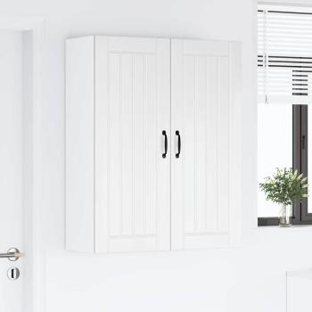 Küchenhängeschrank mit Regal Hochglanz Weiß 80 x 31 x 100 cm
