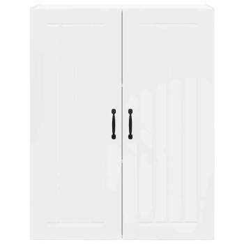Küchenhängeschrank mit Regal Hochglanz Weiß 80 x 31 x 100 cm