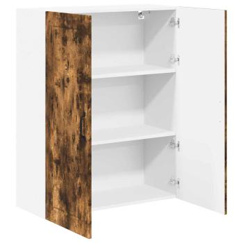 Küchenhängeschrank mit Regal Geräucherte Eiche 80 x 31 x 100 cm