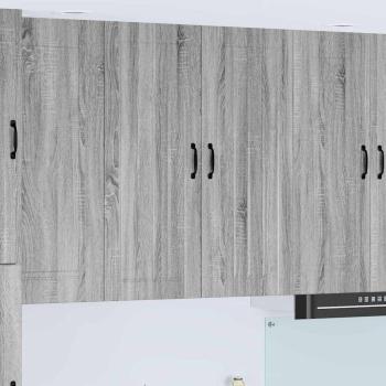 ARDEBO.de - Küchenhängeschrank Graues Sonoma 80 x 31 x 100 cm Holzwerkstoff