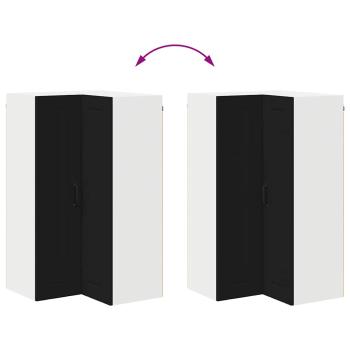 Küchenhängeschrank Schwarz 57 x 57 x 100 cm Holzwerkstoff