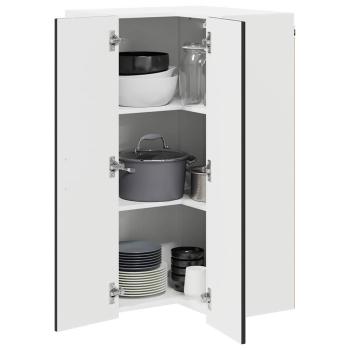 Küchenhängeschrank Schwarz 57 x 57 x 100 cm Holzwerkstoff