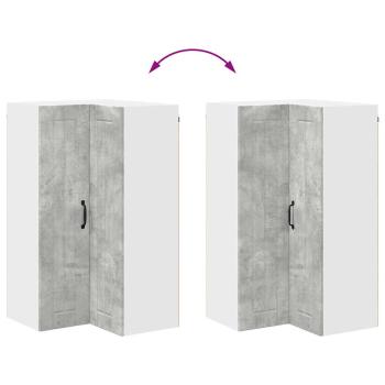 Küchenhängeschrank Beton Grau 57 x 57 x 100 cm Holzwerkstoff