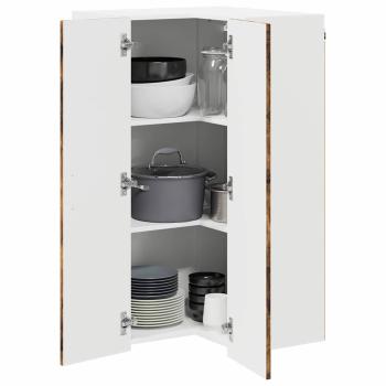 Küchenhängeschrank mit Regal Geräucherte Eiche 57 x 57 x 100 cm