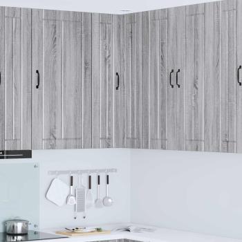 ARDEBO.de - Küchenhängeschrank Graues Sonoma 57 x 57 x 100 cm Holzwerkstoff
