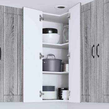 Küchenhängeschrank Graues Sonoma 57 x 57 x 100 cm Holzwerkstoff