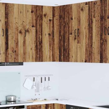 ARDEBO.de - Küchenhängeschrank Altholz 57 x 57 x 100 cm Holzwerkstoff
