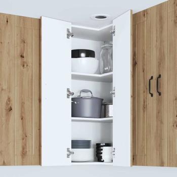Küchenhängeschrank Artisan-Eiche 57 x 57 x 100 cm Holzwerkstoff