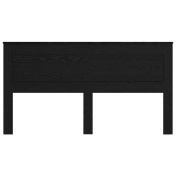 Kopfteil mit Kopfteil Schwarz Eichen-Optik 200 cm Holzwerkstoff