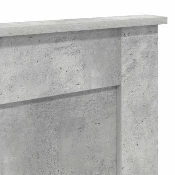 Kopfteil Beton Grau Holzwerkstoff