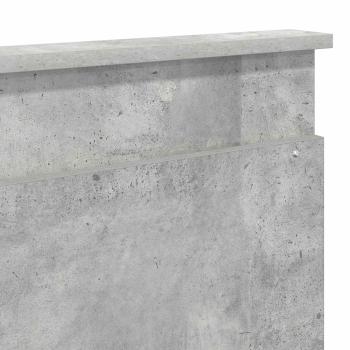 Kopfteil Beton Grau Holzwerkstoff