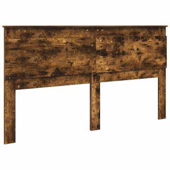 Kopfteil mit Kopfteil Geräucherte Eiche 200 cm Holzwerkstoff