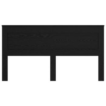 Kopfteil mit Kopfteil Schwarz Eichen-Optik 180 cm Holzwerkstoff