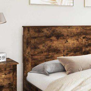 Kopfteil mit Kopfteil Geräucherte Eiche 180 cm Holzwerkstoff