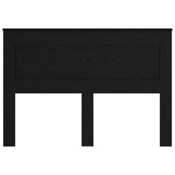 Kopfteil mit Kopfteil Schwarz Eichen-Optik 160 cm Holzwerkstoff