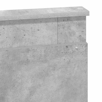 Kopfteil Beton Grau Holzwerkstoff
