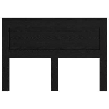 Kopfteil mit Kopfteil Schwarz Eichen-Optik 140 cm Holzwerkstoff