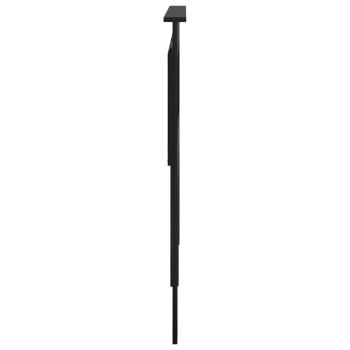 Kopfteil Schwarz Eichen-Optik Holzwerkstoff