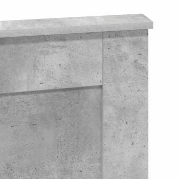 Kopfteil mit Kopfteil Beton Grau 140 cm Holzwerkstoff