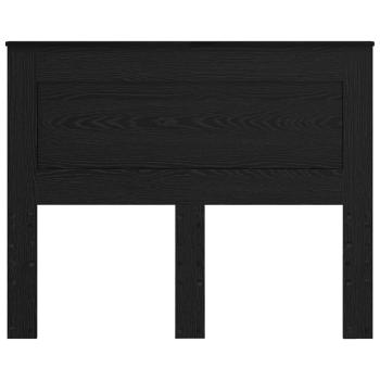 Kopfteil mit Kopfteil Schwarz Eichen-Optik 135 cm Holzwerkstoff