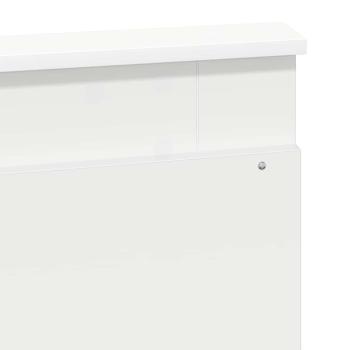 Kopfteil mit Kopfteil Weiß 120 cm Holzwerkstoff