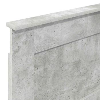 Kopfteil Beton Grau Holzwerkstoff
